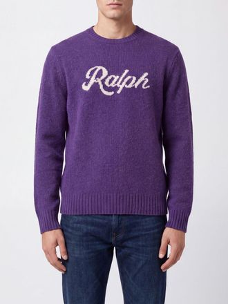 Polo Ralph Lauren Maglia girocollo in lana e cashmere con logo jacquard