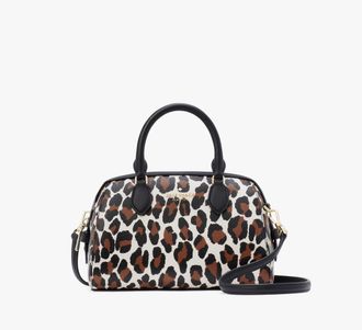 Kate Spade New York Madison Spotted Leopard Small Duffle Crossbody