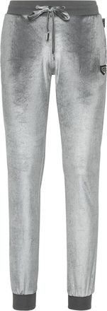 Philipp Plein Pantaloni Strass Skull - Grigio