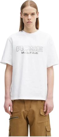 Martine Rose Tops, Heren, Wit, S, Katoen, Klassiek T-shirt