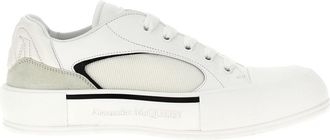 Alexander McQueen BlackWhite Neoprene Canvas Sneakers