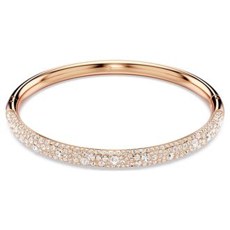 Swarovski Meteora Bangle Rose Gold Shiny Clear