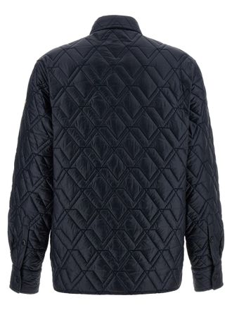 Moncler Diamond Quilted Overshirt - Navy