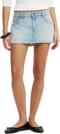 Cotton On Low Rise Denim Miniskort in Laurel Blue at Nordstrom, Size 14