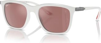 Ray-Ban Heren, Accessoires, Wit, Maat: 54 MM Nylon