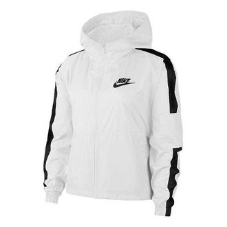 Nike (WMNS) Nike Sportswear Sun Protection Hooded Jacket White CJ7345-100