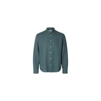 Selected Heren, Overhemden, Groen, Maat: L