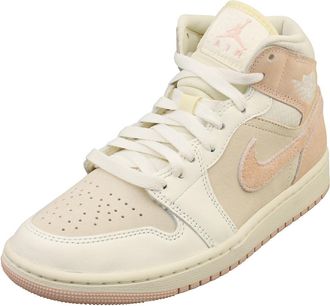 Nike Air Jordan 1 Mid SE Womens Shoes (FQ1926-161, Coconut Milk/Sail/Legend Pink), Coconut Milk/Sail/Legend Pink, 7 UK