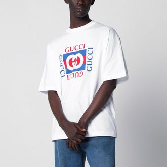 Gucci White T-shirt with logo print