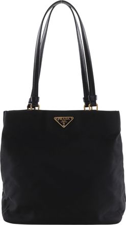 Prada Black Nylon Tote Bag (Pre-Owned)