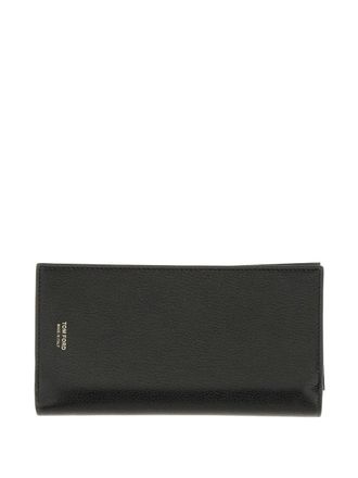 Tom Ford Portemonnee met logoprint - Zwart