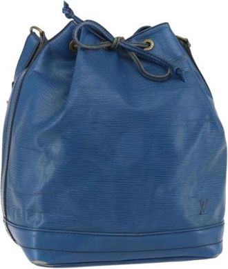 Louis Vuitton Pre-owned Bucket Bag - Dames - Vintage Tas - Blauw - ONE Size - Leer - Vintage
