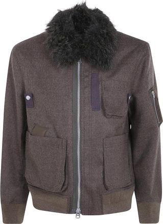sacai Heren, Jassen, Bruin, Maat: XS