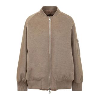 VALENTINI 1972 Valentini 1972, Jassen, Dames, Beige, M, Polyester, Cashiver Eco Mink Bomberjack