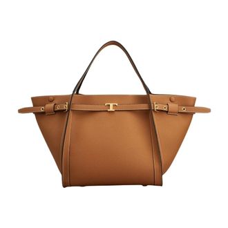 Tod's Tods, Tote Bags, female, Brown, Size: ONE SIZE T Timeless Shopping Bag