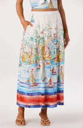 ASTR the Label Wendy Island Sketch Maxi Skirt at Nordstrom, Size X-Small
