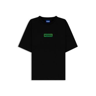 HUGO BOSS Cotton-jersey T-shirt with printed artwork
