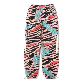 adidas Mens adidas Full Print Straight Sports Pants/Trousers/Joggers Pink HF5109
