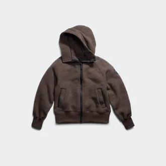Canada Goose Blouson aviateur molletonn&eacute; &eacute;cologique Chilliwack Black Label (Femmes, Taupe Grey, P)
