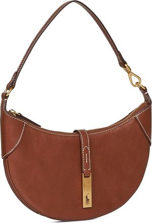 Polo Ralph Lauren Womens Mini Calf Leather Shoulder Bag Brown
