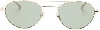 Saint Laurent Eyewear Occhiali da sole tondi - Oro