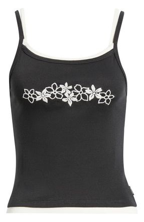 Rip Curl Half Moon Bay Layer Camisole in Washed Black at Nordstrom, Size Xx-Small