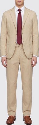 Boglioli Abito monopetto in gabardine di cotone stretch