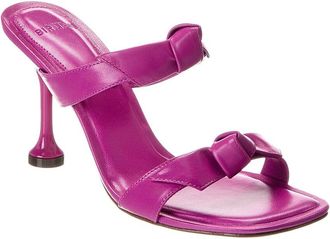 Alexandre Birman Clarita Square Flare 85 Leather Sandal