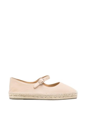 Castaner Pink Round-toe Ballet Flats