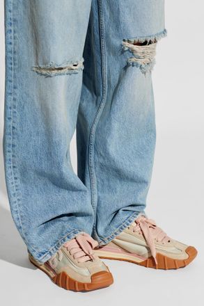 Dolce & Gabbana DG Athletic Sports Shoes, Womens, Beige