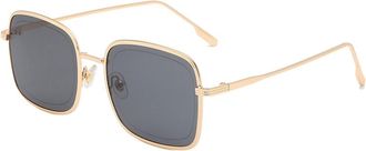 Generic Metal Square Large Frame Men And Women Sunglasses Outdoor Sports Party Decoration Photo Shoot Sun Glasses(Black)