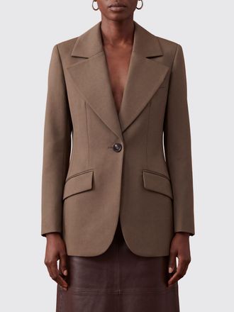 Chlo&eacute; Single-Breasted Virgin Wool Blazer with Peak Lapels