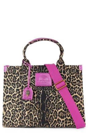 Kurt Geiger Southbank Cotton Canvas Tote in Open Brown at Nordstrom