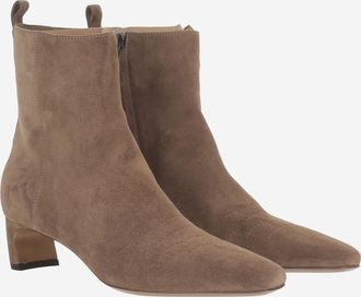 Sartore Womens Ankle Boots Brown Suede