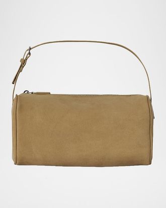 The Row 90s Top-Handle Bag in Nubuck Leather