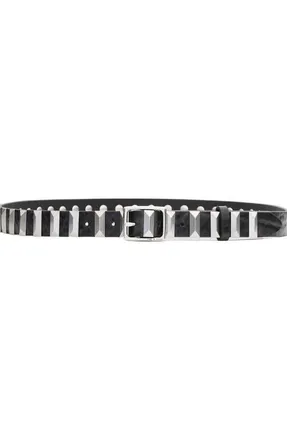 Rag & Bone Baby Boyfriend Stud Leather Belt in Black at Nordstrom, Size X-Small