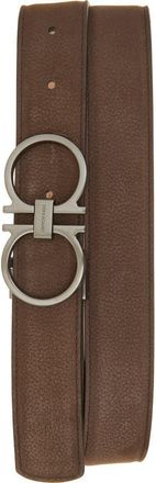 Ferragamo Double Gancio Betl in Bark Naturale at Nordstrom, Size 100