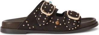 Kurt Geiger Womens Suede Rosabella Sandals - Brown - Size UK 8