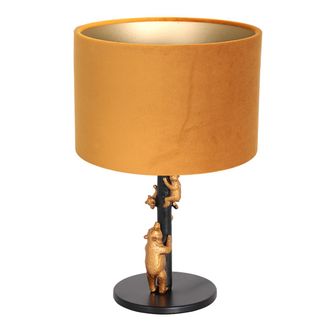 Steinhauer Anne Lighting - L&aacute;mpara De Mesa - Animaux - Negro - Metal Velours