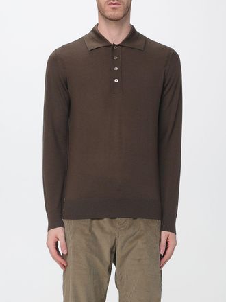 Paolo Pecora High-Neck Merino Wool Zip Cardigan with Pockets