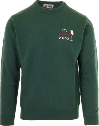 MC2 Saint Barth Green Crew-neck Sweatshirt