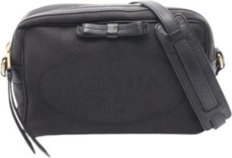 Prada Pre-owned Vintage Cross Body Bag - Dames - Vintage Schoudertas - Zwart - ONE Size - Leer - Vintage
