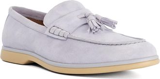 Dune London Mens Broddi - Suede Tassel Trim Loafers - Blue - Size UK 10