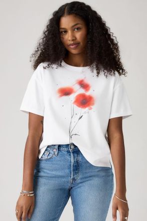 Levi's Graphic Vintage Tee - Donna - L - Bianco / Blurry Flower Bright White