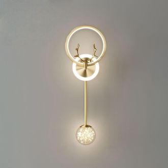 OEM L&aacute;mpara De Techo Led Minimalista Dorada Con Luz Tricolor Y Regulable - Perfecta Para Dormitorio, Escalera, Balc&oacute;n O Recibidor - Ulisem