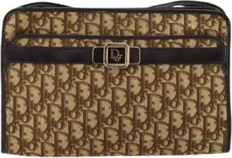 Dior Pre-owned Shoulder Bags, female, Beige, Size: ONE SIZE Pre-owned Trotter Shoulder Bag