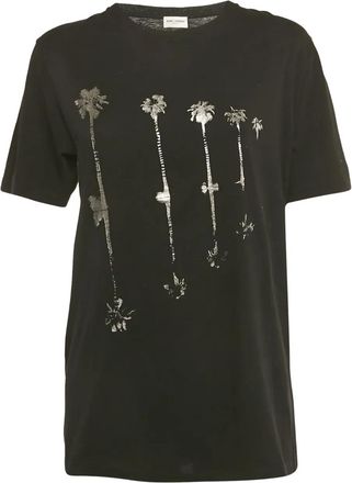 Saint Laurent T-shirt con stampa - Nero