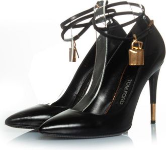 Tom Ford Pre-owned Womens Padlock leather pumps in black - Size EU 39
