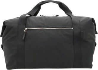 Bottega Veneta Vintage, unisex, Zwart, ONE Size, Nylon, Pre-owned Nylon 2way Boston Bag
