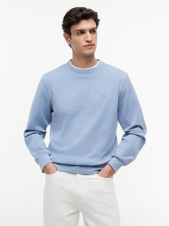 Tommy Hilfiger Mens Garment-Dyed Crewneck Sweatshirt - Blue - XXL
